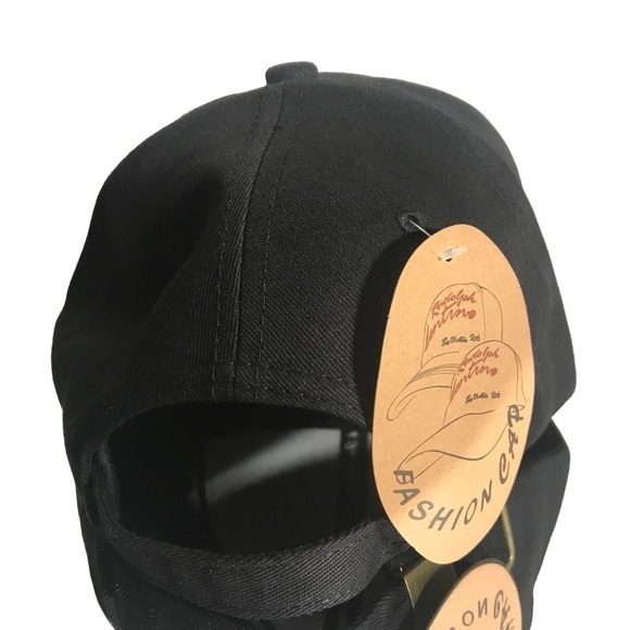 NWT Unisex Black Baseball Caps “Just Takes One Chair At A Time” - Picture 2 of 4